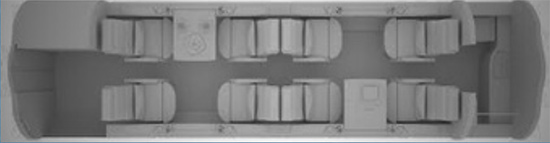 Citation X b Floorplan